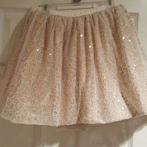 Shimmering gold girl's skirt size 10-12